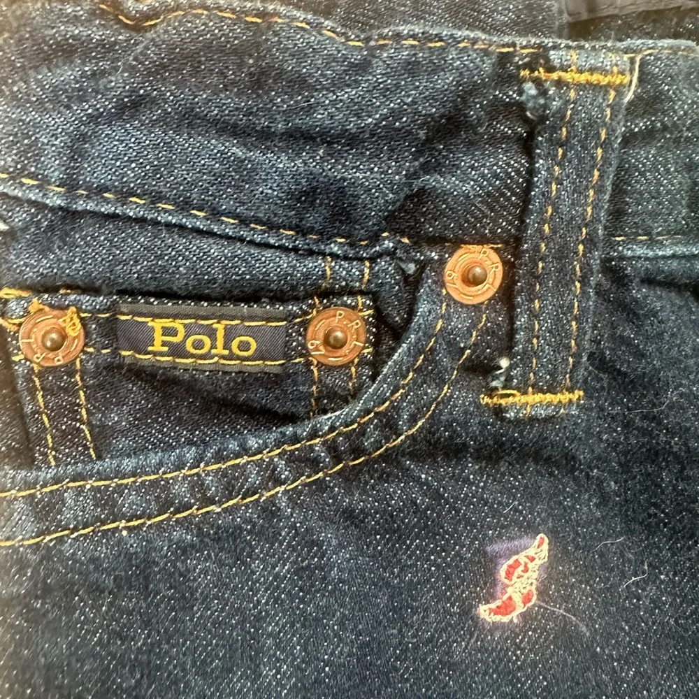 Adorable Ralph Lauren Polo embroidered jeans 4T